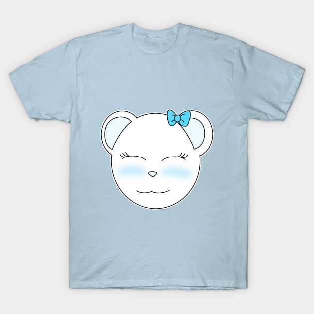 Cute Polar Bear Girl T-Shirt by Shygirl